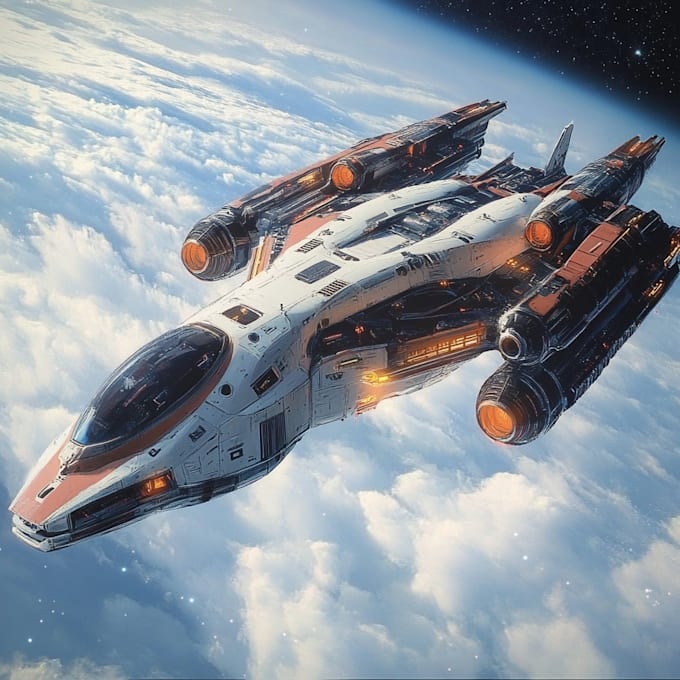 Draw sci fi spaceship concept art for you by Rhinorb | Fiverr