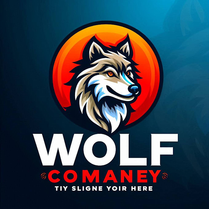 do make a wolf mascot logo design with 1 day delivery