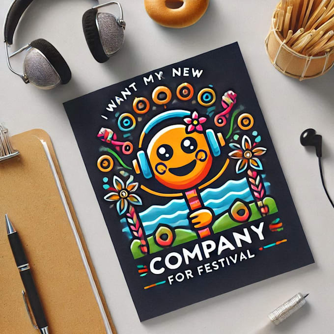do make fastival mascot logo design with 1 day delivery