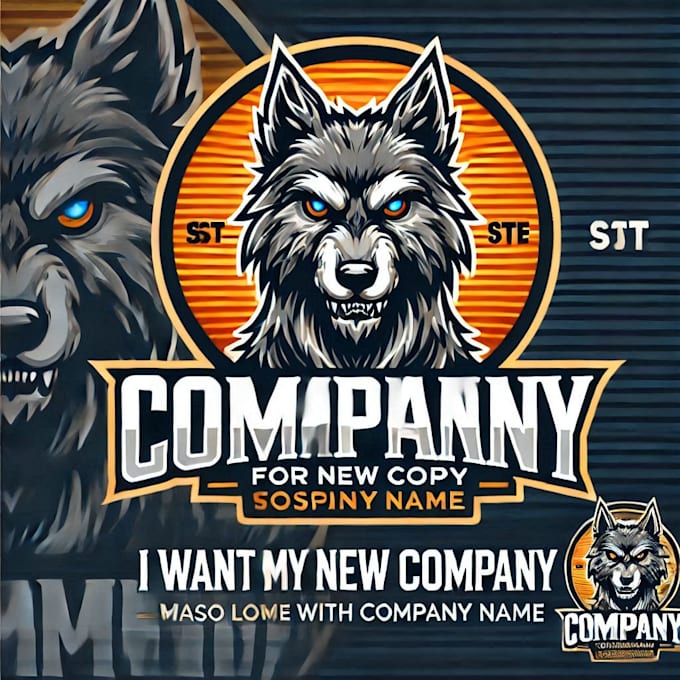 do crate wolf mascot logo design with express delivery