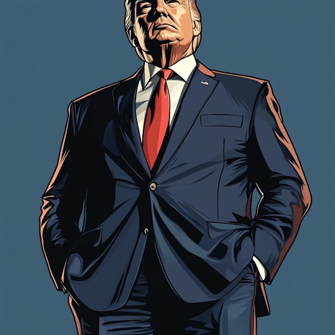 create a political cartoon art
