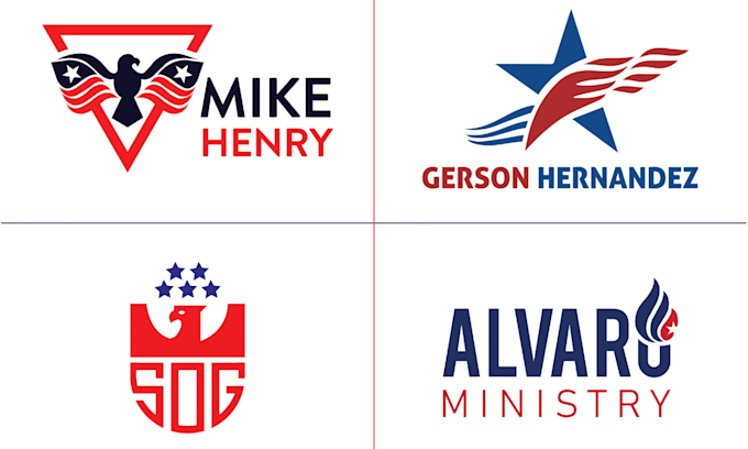 do modern political election campaign logo design