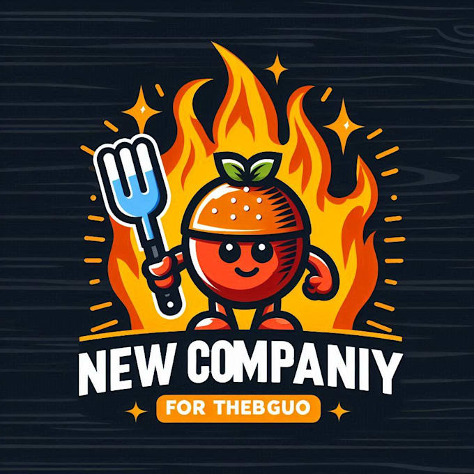 do awesome barbecue mascot logo design with 1 day delivery