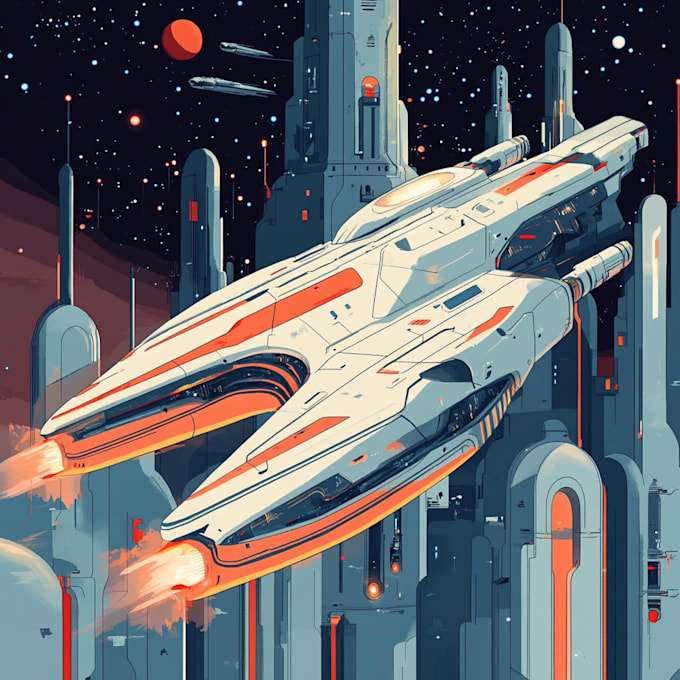 Draw concept art, sci fi illustration and sci fi art by Keandrawilkins ...