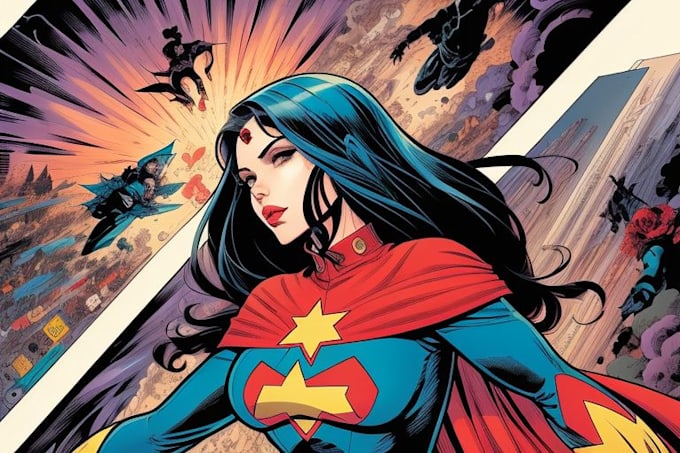 comic book art, comic book illustration and design