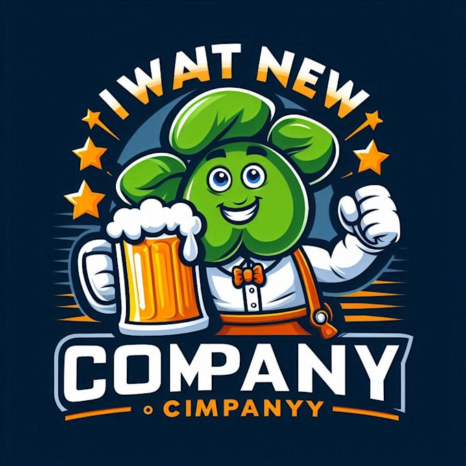 do crate pub mascot logo design with express delivery