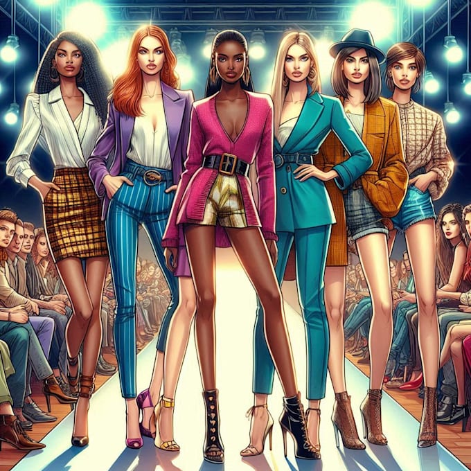 draw a fashion illustration or sketch
