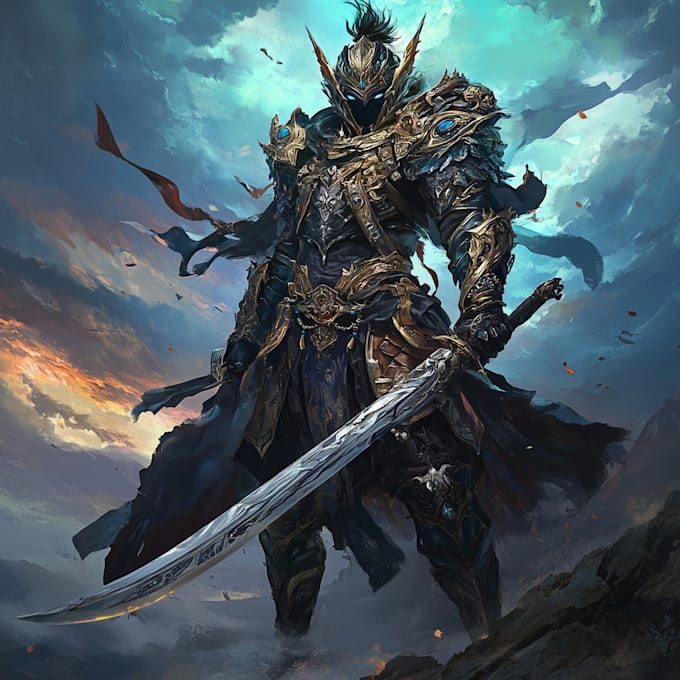do star wars, game character or sci fi game character art for you