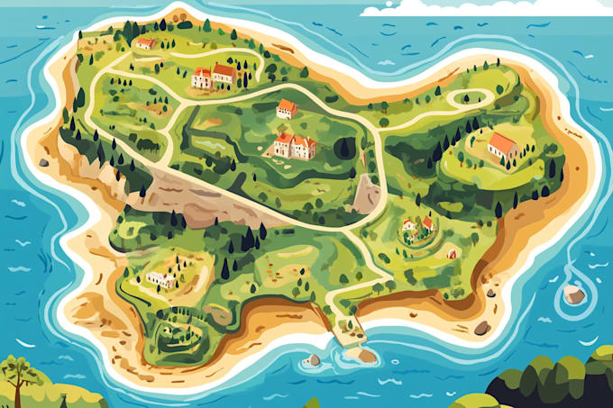 Do vector map illustration and design by Adelaeoneal | Fiverr