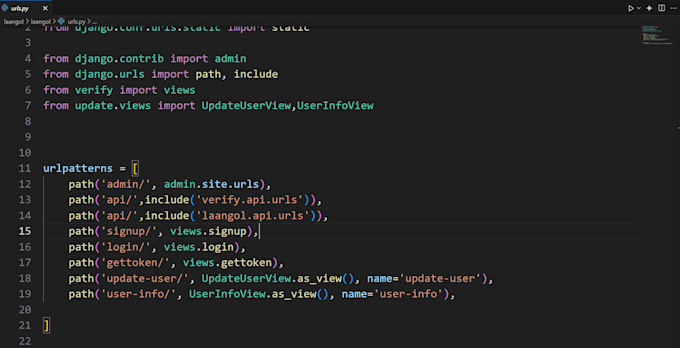 django apps chatbots API integrations realtime systems