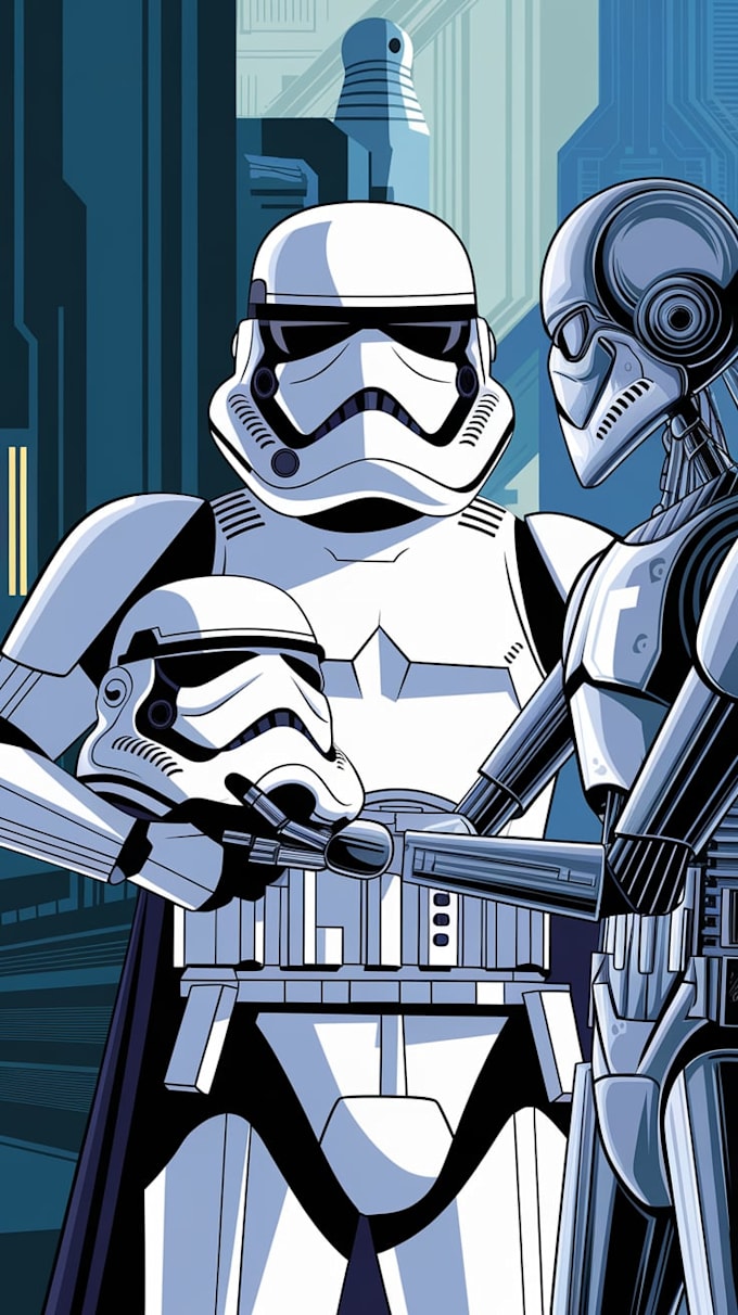 make  sci fi character, sci fi star wars character for you