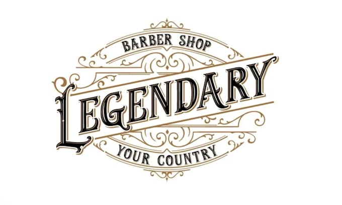 do professional barber and barber shop logo