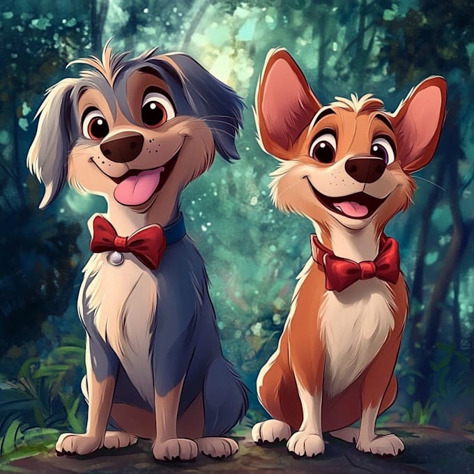 make a unique disney pet portrait