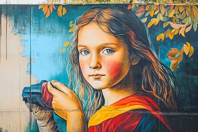 illustrate amazing custom graffiti, wall arts or murals