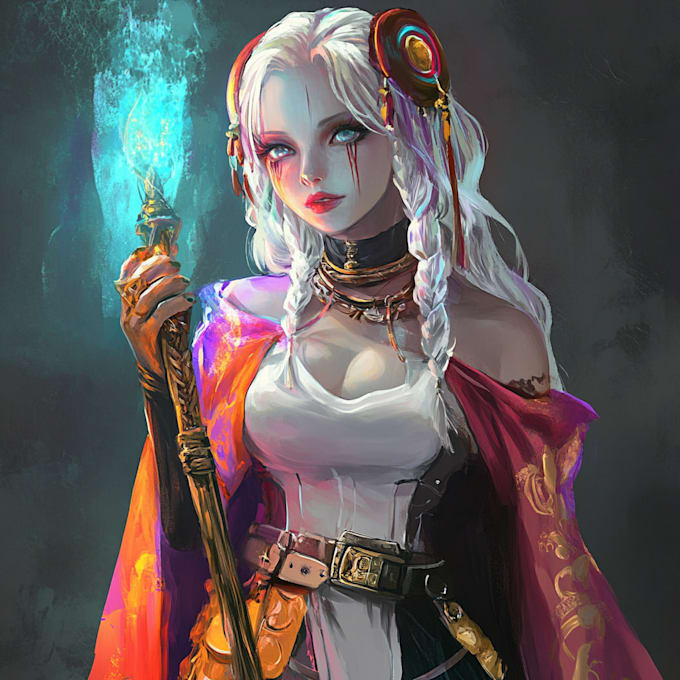 make a game character art in unique style
