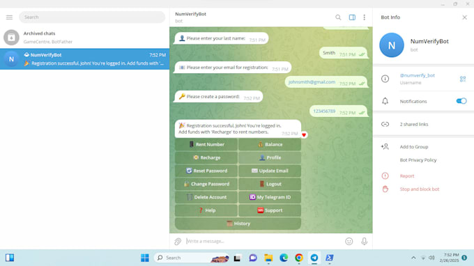 build a professional phone number rental bot