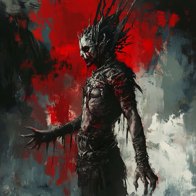 create a stunning horror character art