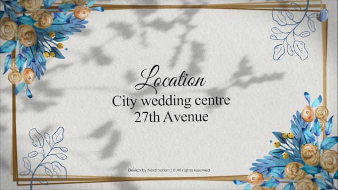 do beautiful wedding  invitation video