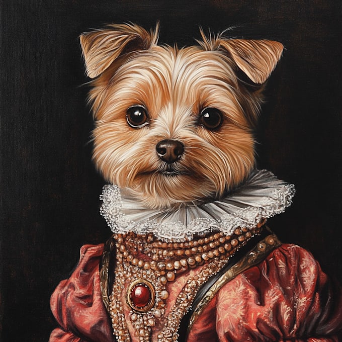 create watercolor pet portrait