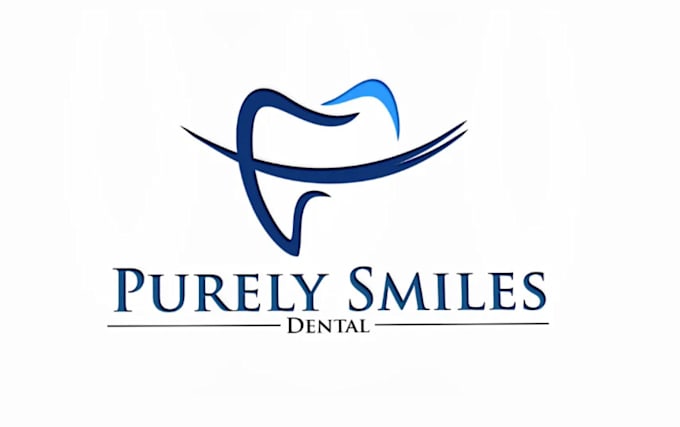 create modern super dentist logo with text with any file
