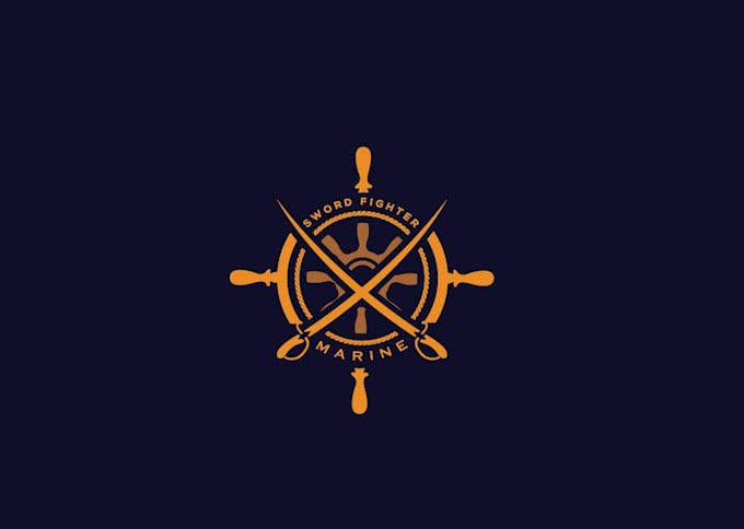 design a professional modern marine logo