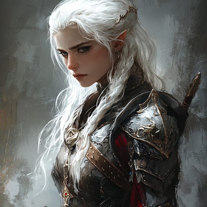 draw your dnd or ttrpg fantasy character art or token