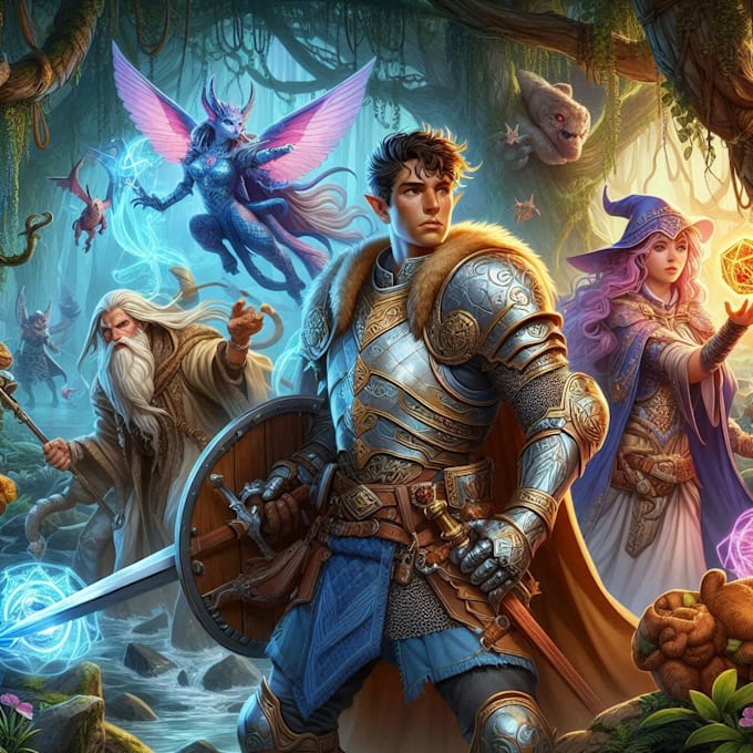 create unique and high quality dnd character art