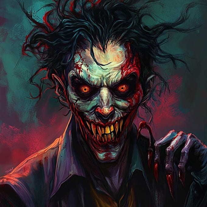 make fantasy horror character and monster art