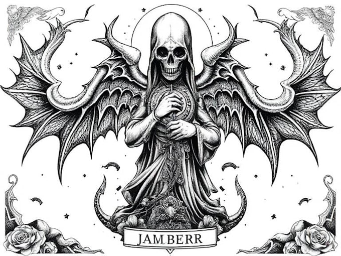 create dark art illustration
