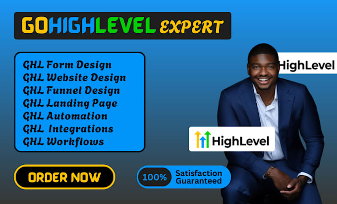 be your gohighlevel pro for dfy ghl automation workflow website funnel ghl forms