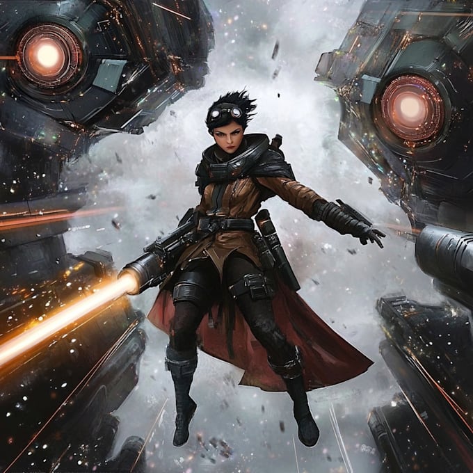 Draw sci fi or fantasy concept art illustration characters by Gynenarba ...