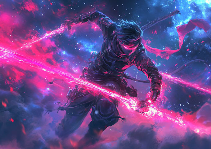 make fantasy, sci fi, character with hyper realistic style