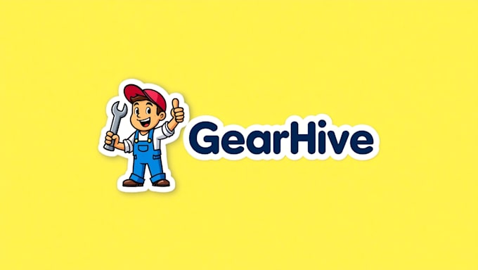 make creative mechanic logo with my own creativity