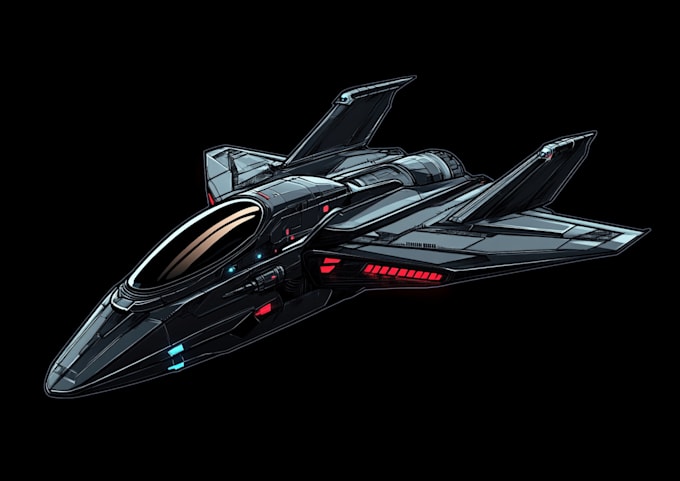 Create a sci fi spaceship concept art for you by Duazerald | Fiverr