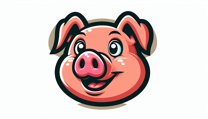 Do awesome cartoon pig head mascot design mascot logo by Mariehafford ...