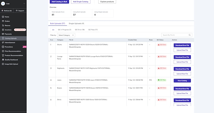 do meesho professional listing campaign parmotions etc