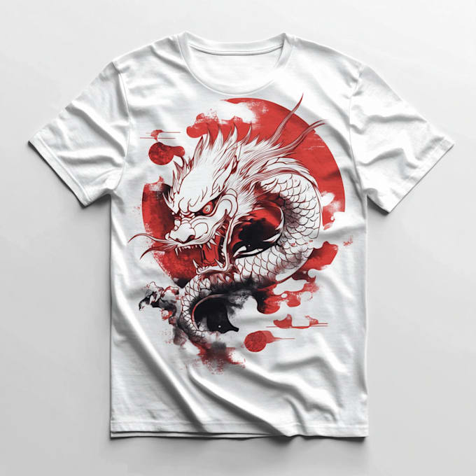create japanese illustration for your tshirt design
