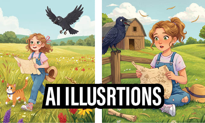 design ai character illustration for you