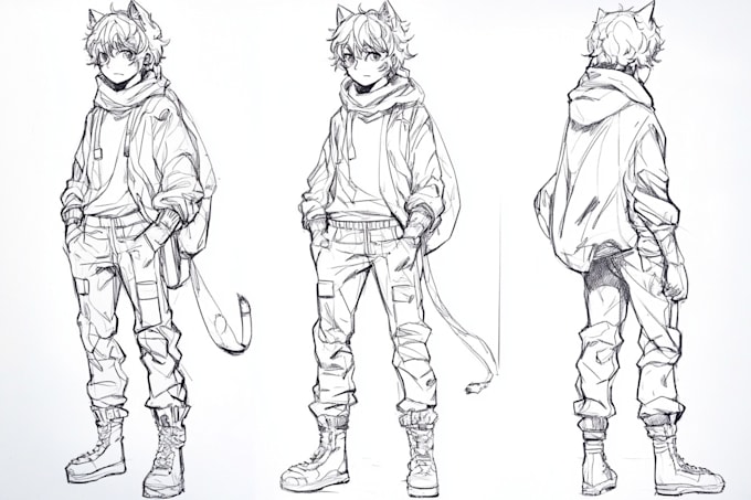 draw sketch anime and manga style