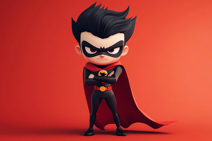 make drawing of super hero character