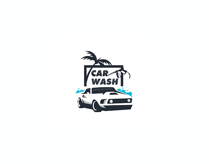 design car wash logo