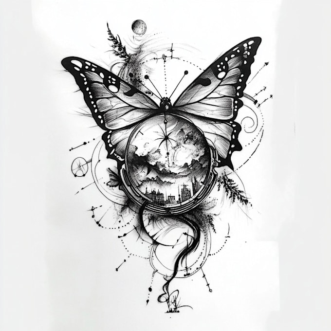 create a unique and custom tattoo design