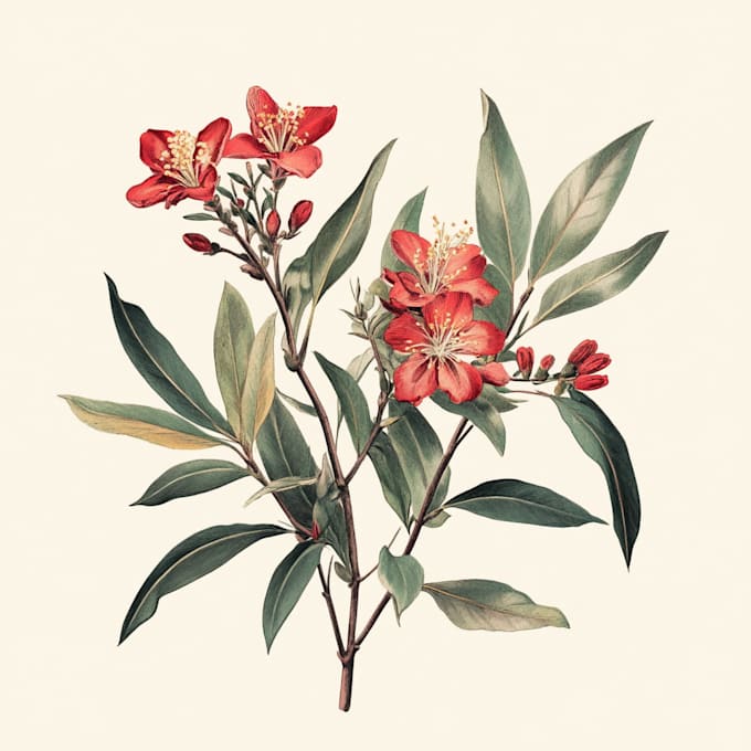 design vector botanical illustrations or any plants