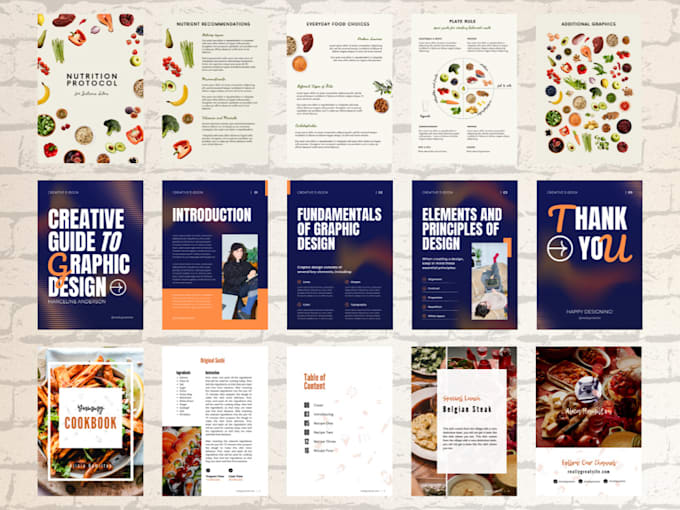 design recipe, cookbooks and ebooks with unique ,creative