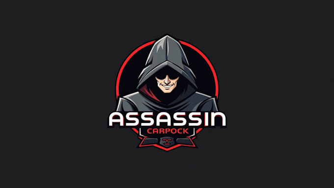 do assassin mascot logo design with company