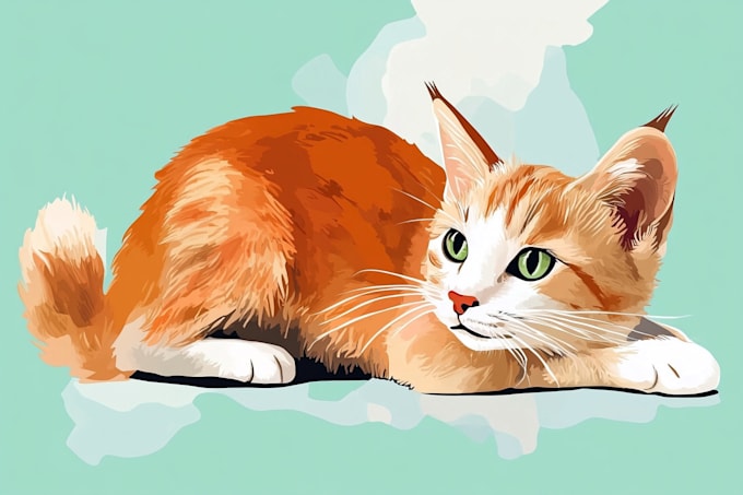 create cartoon vector animal in a simple style