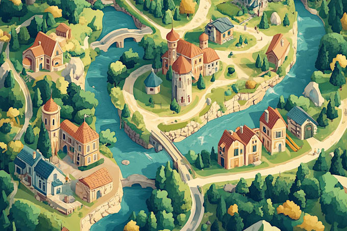 do isometric maps and illustrations