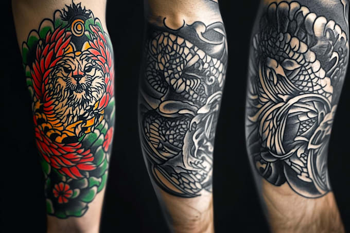 create custom tattoo design, sleeve tattoo artist