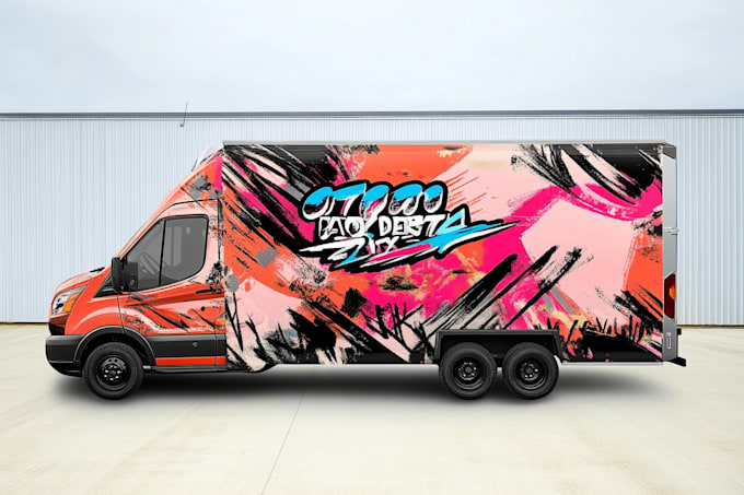 provide truck wrap design or van wrap design