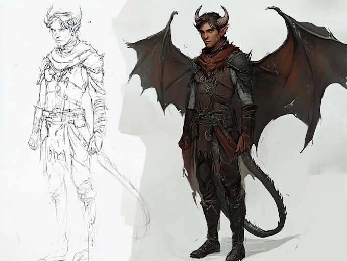 character sketch fantasy art illustration